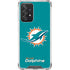 NFL Miami Dolphins Distressed- Aqua Galaxy A52 5G Clear Case